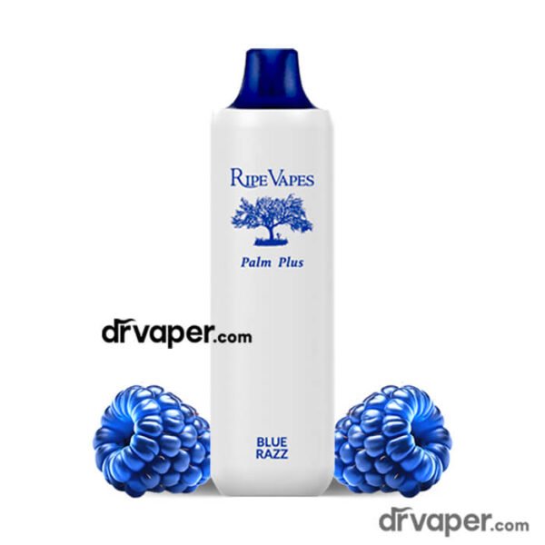 Ripe Vapes Palm Plus 4000 disposable Blue Razz flavor Riyadh Vape Store