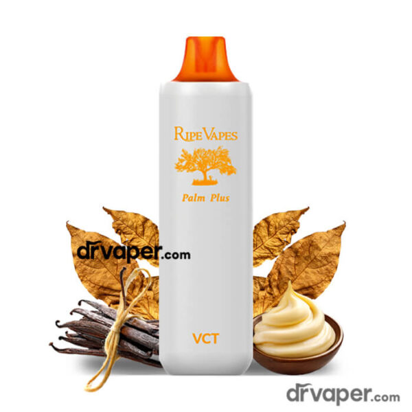 أفضل سحبة رايب فيب 4000 نكهة توباكو فانيلا كاسترد VCT الأصلية Ripe Vapes Palm Plus