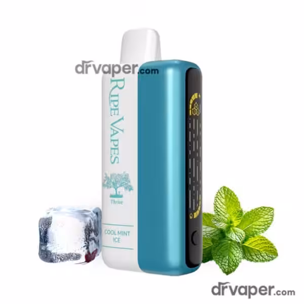 ripe-vapes-thrive-40k-cool-mint-ice-saudi-arabia سحبة رايب فيب ثرايف 40 الف نكهة نعناع بارد Cool Mint Ice تدوم طويلا