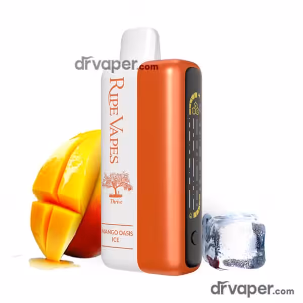 ripe-vapes-thrive-40k-mango-oasis-ice-saudi-arabia سحبة رايب فيب ثرايف 40 الف نكهة مانجو بارد Mango Oasis Ice استخدام مرة واحدة