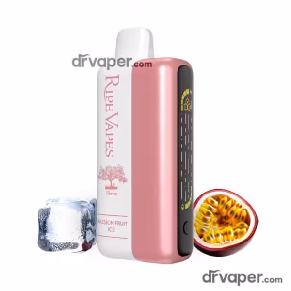 ripe-vapes-thrive-40k-passion-fruit-ice-saudi-arabia سحبة رايب فيب ثرايف 40 الف نكهة باشن فروت بارد Passion Fruit Ice دكتور فيب