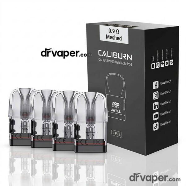 بودات كاليبرن جي 3 الأصلية بمقاومة 0.9 أوم عبوة 4 قطع