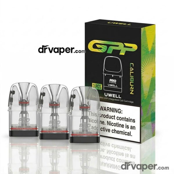 uwell-caliburn-g4-gpp-pods-0-4-ohm-dr-vape Original Caliburn G4 pods pack 3 pods 0.4 ohm from Dr Vape