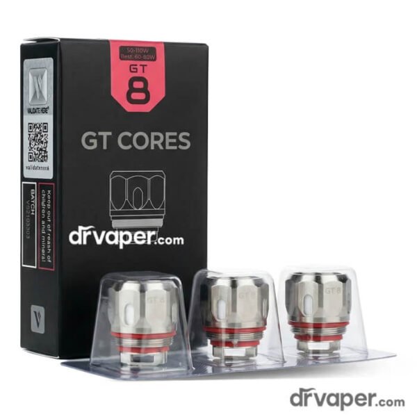 كويلات فابوريسو جي تي 8 (Vaporesso GT8) لإنتاج الغيوم الكثيفة بمقاومة 0.15 أوم متوفرة في دكتور فيب