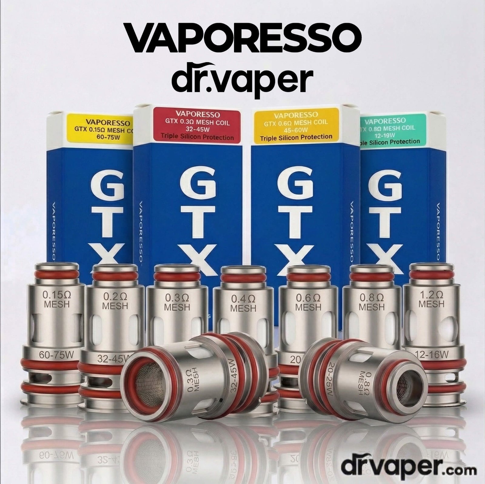 how to stop voopoo drag from leaking Vaporesso GTX Replacment Coils main image 1