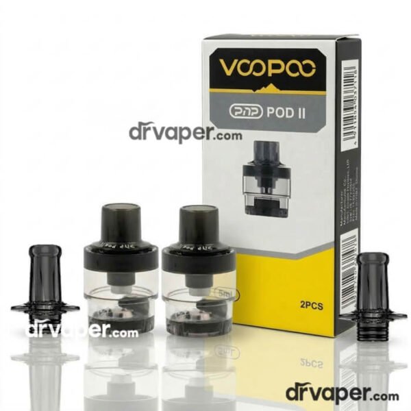 بودات-فوبو-pnp-2-الاصدار-الثاني-دكتور-فيب صورة عبوة بودات فوبو pnp 2 الأصلية سعة 5 مل توضح البودات والمباسم القابلة للاستبدال.