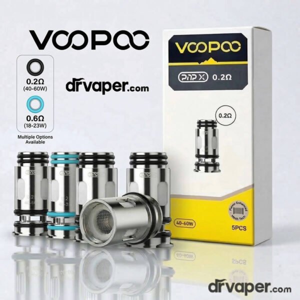 voopoo-pnp-x-coils-multiple-options-dr-vape All authentic VOOPOO PnP-X coil resistances at Dr. Vape Saudi Arabia store