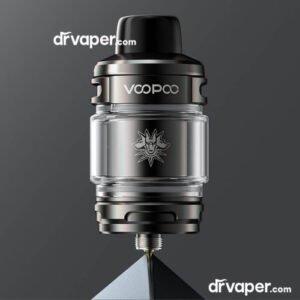 voopoo-uforce-x-tank-main-original-dr-vape-ksa A professional image of the original VOOPOO UFORCE-X Tank with a leak-proof design from Dr Vape store Saudi Arabia.