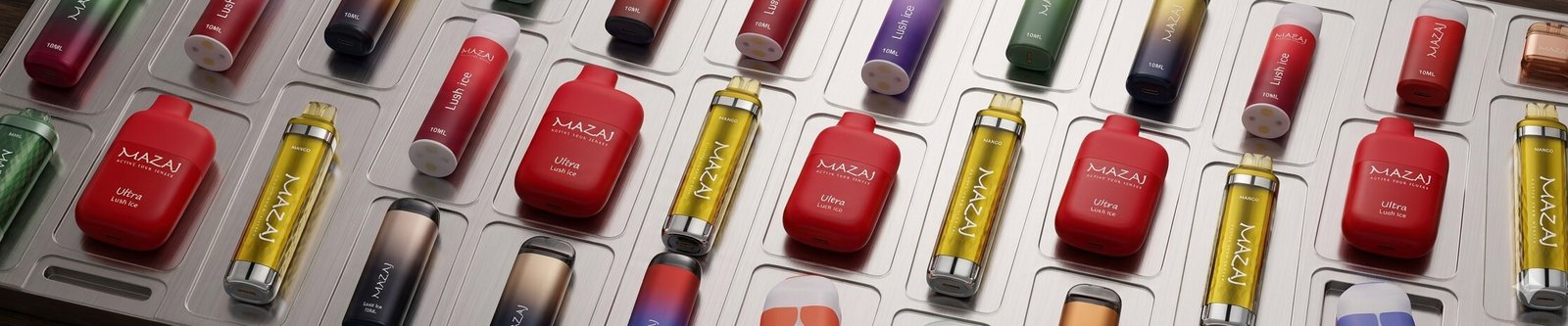 Collection of best MAZAJ disposable vapes and flavors