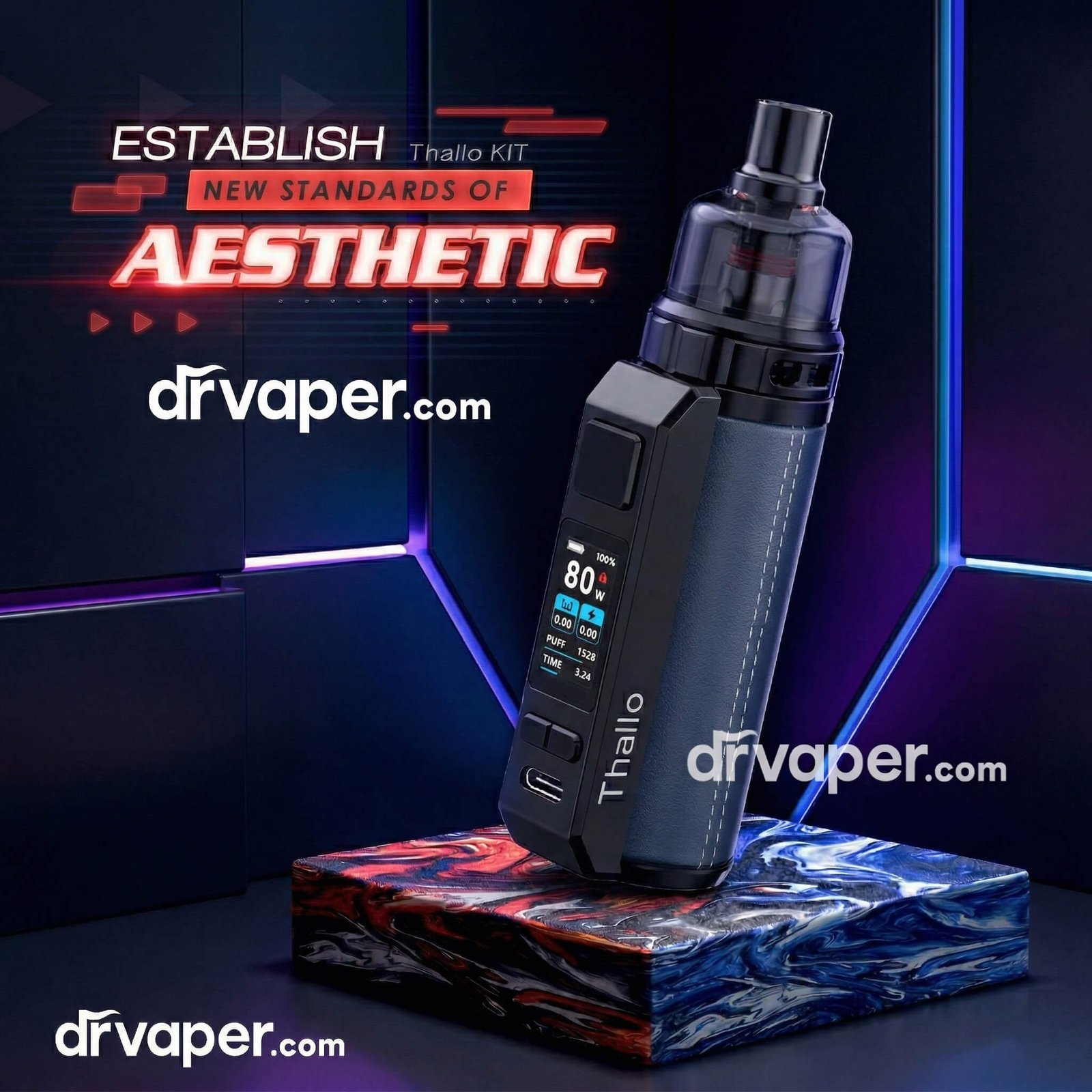 SMOK Thallo 80W Pod Mod | 3000mAh Battery - Dr Vape SMOK Thallo 80W Pod Mod | 3000mAh Battery - Dr Vape