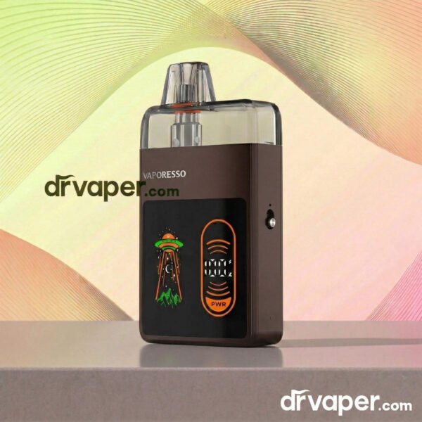 سحبة ايكو نانو برو باللون البني كوفي، مثالية للاستخدام مع أفضل نكهات سولت نيكوتين 2026.