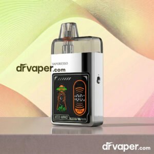 Discover the best Vaporesso Eco Nano Pro price in Saudi Arabia with this elegant metallic silver edition.