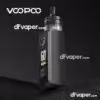 جهاز سحبة فوبو دراج اس 3 (Voopoo Drag S3) باللون الرمادي الكربوني، يعرض شاشة ذكية بقوة 60 واط ووضع SMART.