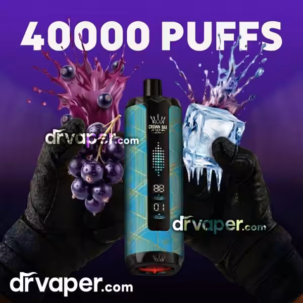 شيشة الفاخر الاصلية 40000 سحبة - كشمش أسود آيس Blackcurrant Ice سحبة الفاخر 40000 موشة نكهة كشمش اسود ايس