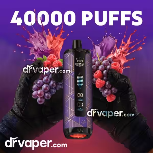 فيب الفاخر 40000 سحبة الاصلية - عنب توت Grape Berry سحبة الفاخر 40000 موشة نكهة عنب توت 6 نيكوتين