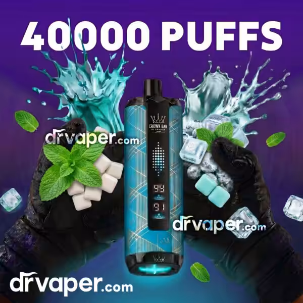 جهاز الفاخر كراون بار 40000 شفطة - علكة نعناع Gum Mint سحبة الفاخر 40000 موشة نكهة علكة نعناع