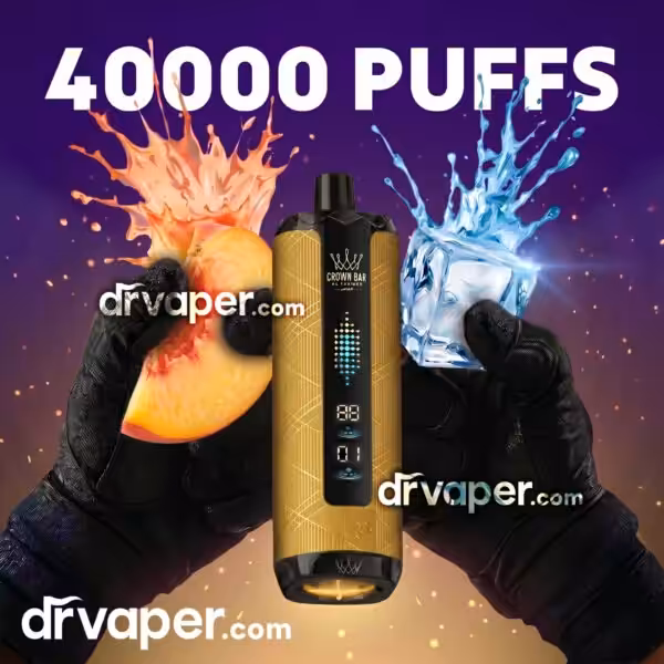 شيشة الفاخر 40000 شفطة - خوخ آيس Peach Ice سحبة الفاخر 40000 موشة نكهة خوخ آيس بشاشة ذكية
