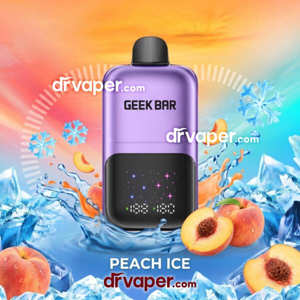 سحبة جيك بار 50 الف خوخ آيس - دكتور فيب سحبة جيك بار 50 الف نكهة خوخ آيس - Geekbar 2go Peach Ice