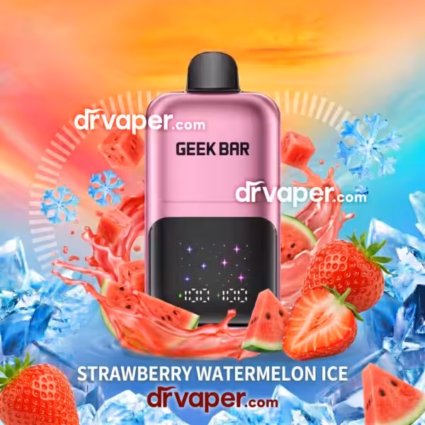 سحبة جيك بار 50 الف نكهة فراولة بطيخ آيس - Geekbar 2go Strawberry Watermelon Ice