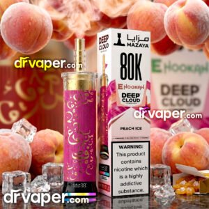 Mazaya 80K Deep Cloud Disposable Vape Peach Ice Flavor