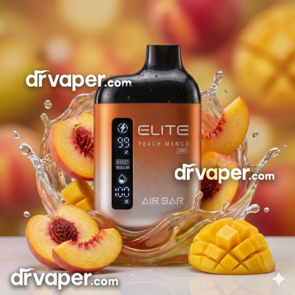 Original Air Bar 10000 puffs disposable vape peach mango flavor with digital screen