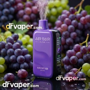 Air Bar Flow 30000 Puffs Grape Flavor with Smart Display - Dr Vape
