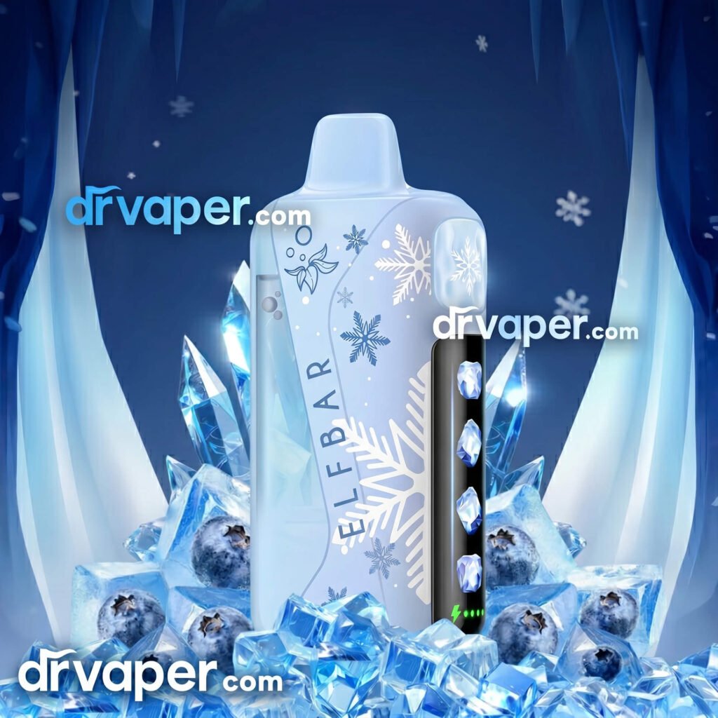 40000 Puffs Disposable Vape Elfbar Ice King Pro Blue Razz Ice Flavor