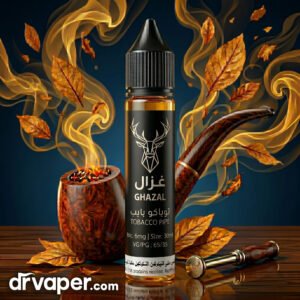 Ghazal Tobacco Pipe Freebase 30ml bottle with 6mg nicotine strength from Dr Vape