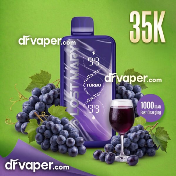 lost-mary-35000-puffs-black-grape Lost Mary 35000 puffs vape Black Grape flavor