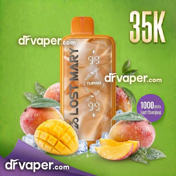 lost-mary-35000-puffs-mango-ice Lost Mary 35000 puffs vape Mango Ice flavor