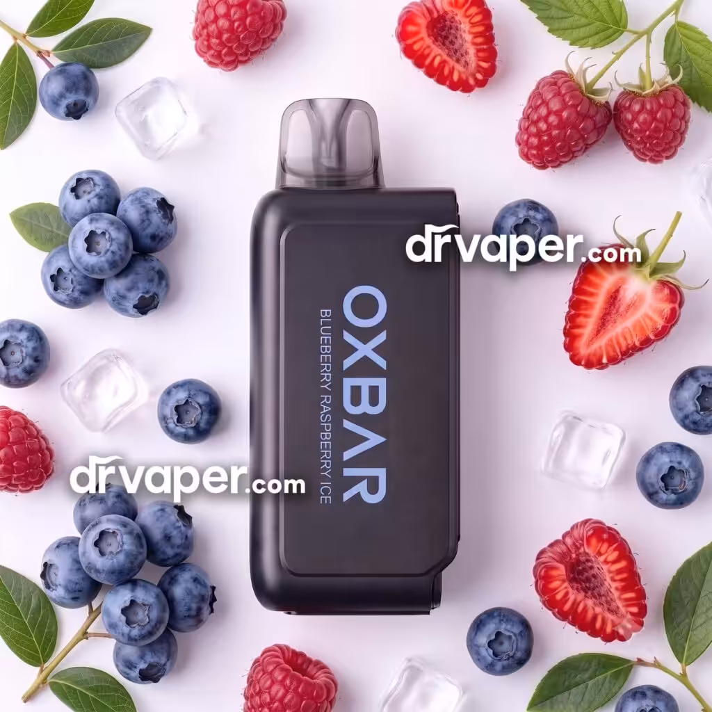 بودات اوكس بار 25000 سفوب نكهة توت أزرق وبري آيس (Blueberry Raspberry Ice)