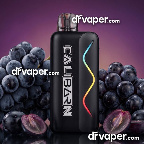 The original Caliburn 55000 puffs Grape flavor with 50mg salt nicotine